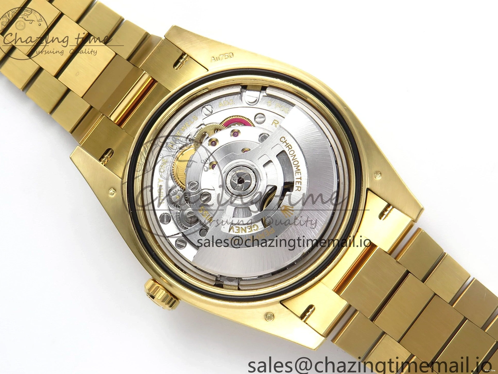 MiroTime 0320 Packable Day Date 40 YG 228238 THBF 1:1 Best Edition Black Crystal Dial on President Bracelet VR3255 V3 (Gain Weight) 378